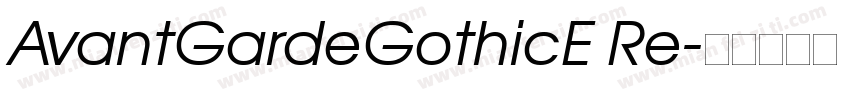 AvantGardeGothicE Re字体转换